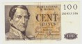 Belgicko 100 Francs 22.06.1959 F/VF Pick 129c 22.06.1959